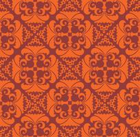 Floral geometric pattern. retro oriental flourish ornament. vector