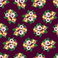 Abstract floral seamless pattern. Flower ornamental background. vector