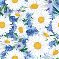 Abstract floral seamless pattern. Summer Flower background. vector