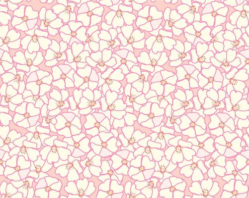Abstract floral seamless pattern. Summer Flower background.