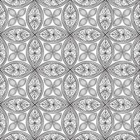 Patrón floral sin fisuras Ornamento lineal. Fondo abstracto vector