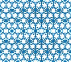 Snowflake tile pattern Winter holiday ornament Geometric texture vector