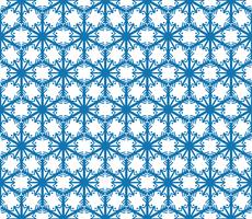 Snowflake tile pattern Winter holiday ornament Geometric texture vector