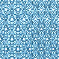 Snowflake tile pattern Winter holiday ornament Geometric texture vector