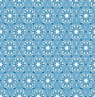 Snowflake tile pattern Winter holiday ornament Geometric texture vector