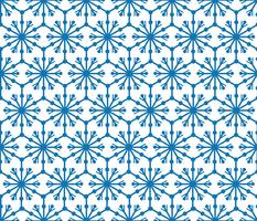 Snowflake tile pattern Winter holiday ornament Geometric texture vector