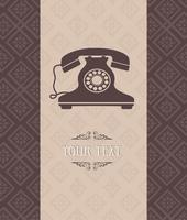 Vintage phone vector