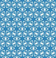 Patrón de azulejo de copo de nieve ornamento de vacaciones de invierno textura geométrica vector