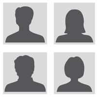 Avatar set. People profile silhouettes  vector