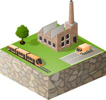 isometric portion of the landscape vector