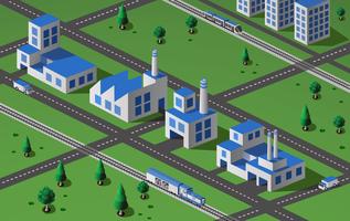 Isometric  landscape vector