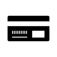 Payment Method Glyph Black Icon vector