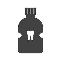 Dentist Glyph Black Icon vector