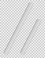 transparent ruler vector illustration