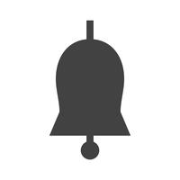 Church bell Glyph Black Icon vector