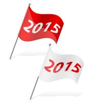 new year flag vector illustration