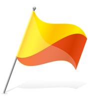 flag of Bhutan vector illustration