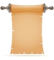 old paper scroll vector illustration