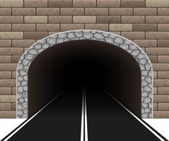 automobile tunnel vector illustration