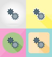 service flat icons vector illustration