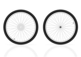 Ilustración de vector de ruedas de bicicleta