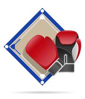 boxing ring vector illustration