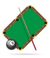 billiards pool table vector illustration