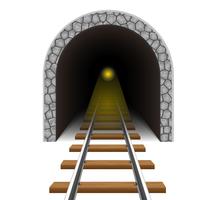 Ilustración de vector de túnel ferroviario