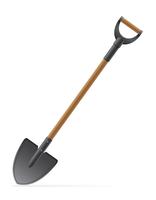 garden tool shovel vector illustration