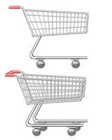 shopping cart vector illustration