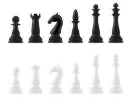 chess pieces vector illustration
