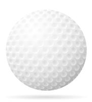 Ilustración de vector de pelota de golf