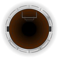 open sewer pit vector illustration