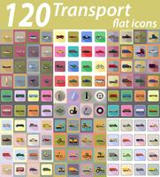 transporte plano iconos vector illustration