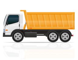 tipper truck for construction vector illustration