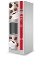 vending coffee is a machine vector illustration