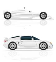 Ilustración de vector de coche deportivo