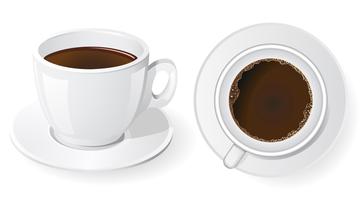 cups of coffee vector