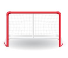 gates goalie for the game of hockey vector illustration