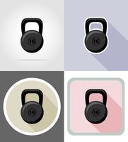 weight flat icons vector illustration