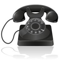 old phone vector illustration