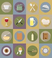 objects and equipment for the food vector illustration