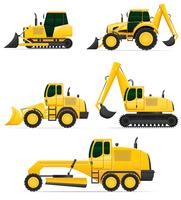 car equipment for construction work vector illustration
