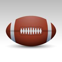 American Football Ball Vector Realistic Illustration