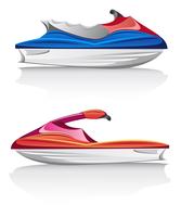 speed aquabike jet ski vector