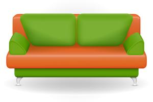 sofa furniture vector illustration