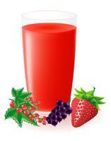 berry juice vector illustration
