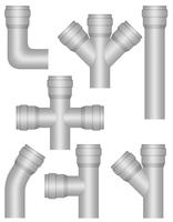 tubos de plástico industria vector illustration