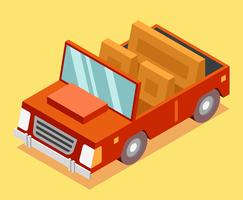 Isometric Transportation Clip Art Set vector