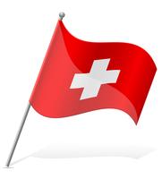 Bandera de ilustración vectorial de Suiza vector